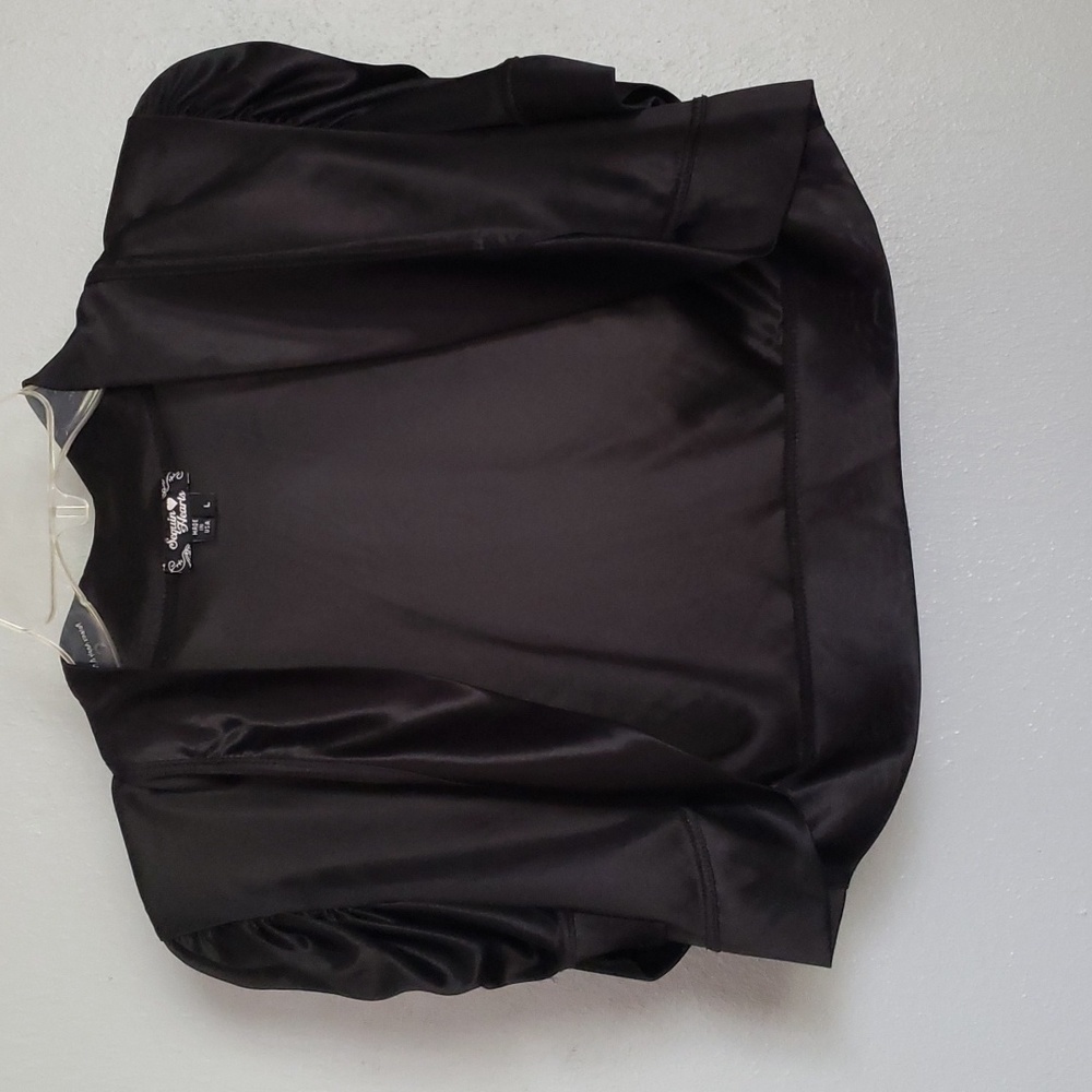 Sheer Satin Bolero Cover-up